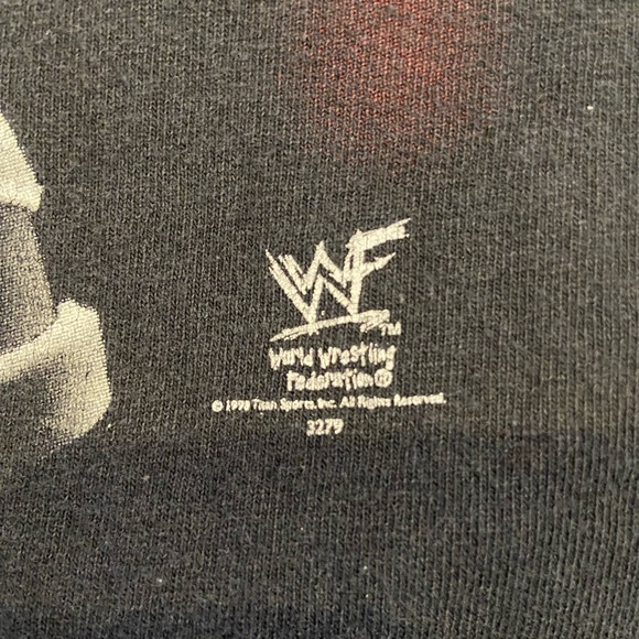 Vintage 1998 The Rock Cartoon WWF Wrestling Tee Shirt - Picture 4 of 5